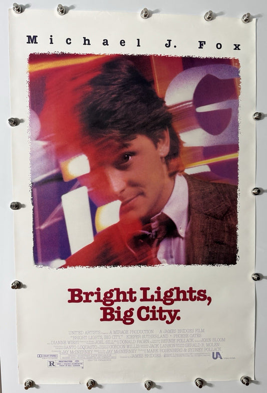 Bright Lights, Big City -Original Movie Poster - 1988 - Rolled SS