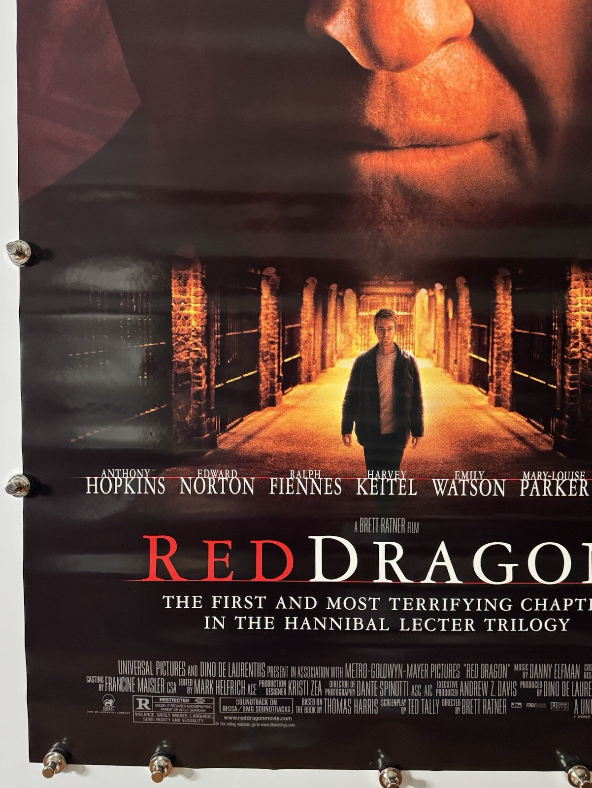 Red Dragon -Original Movie Poster - 2002 - Rolled DS