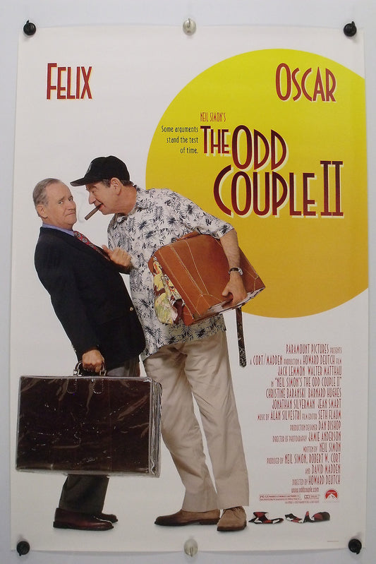 The ODD COUPLE II - Jack Lemmon - Original Movie Poster - 1998 Rolled SS C8/C9