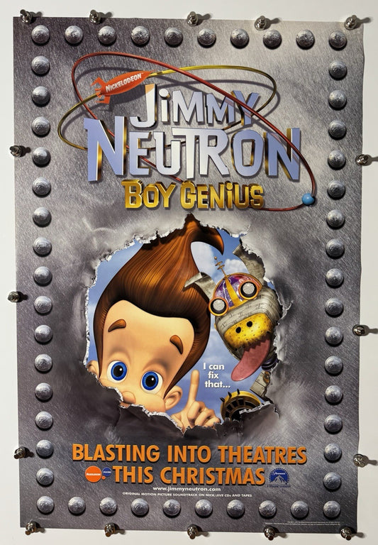 Jimmy Neutron: Boy Genius (A) - Original Movie Poster - 2001 - Rolled DS