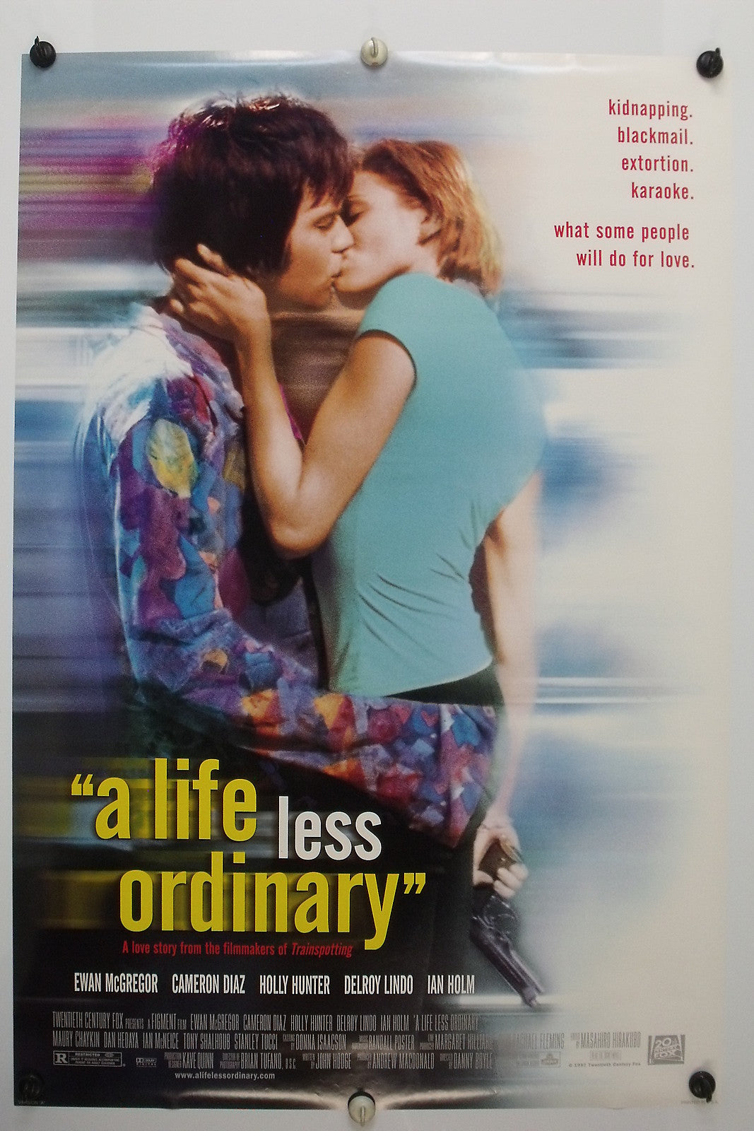 A LIFE LESS ORDINARY  Cameron Diaz  Original Movie Poster 1999 Rolled DS "A"  C9