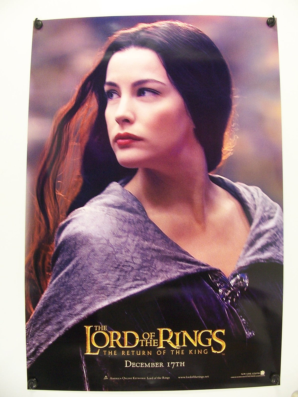 LORD of the RINGS - ROTK - Arwen - Original Movie Poster - 2003 Rolled DS C9