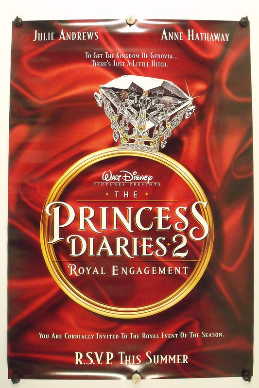 The PRINCESS DIARIES 2 - Original Advance Movie Poster - 2004  Rolled DS C9/C10