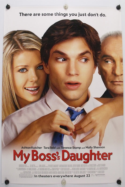 MY BOSS's DAUGHTER - Ashton Kutcher - Original Movie Poster - 2003 Rolled DS C9
