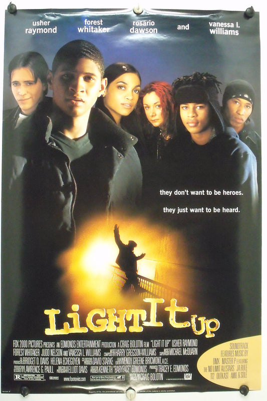 LIGHT IT UP -  Rosario Dawson - Original Movie Poster - 1999 Rolled DS C9  "A"