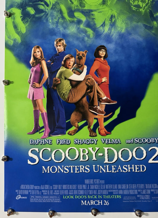 Scooby-Doo 2 (B) - Original Movie Poster - 2004 - Rolled DS