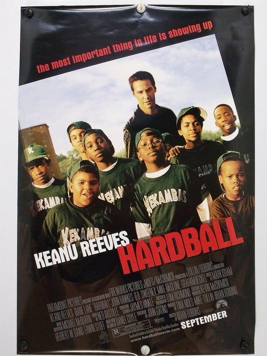 HARDBALL - Keanu Reeves - Original Movie Poster - 2001  Rolled DS C9