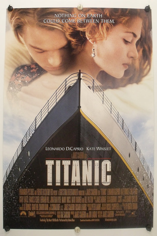 (2) TITANIC - Leonardo DiCaprio - Original Movie Posters  1997  Rolled DS C9