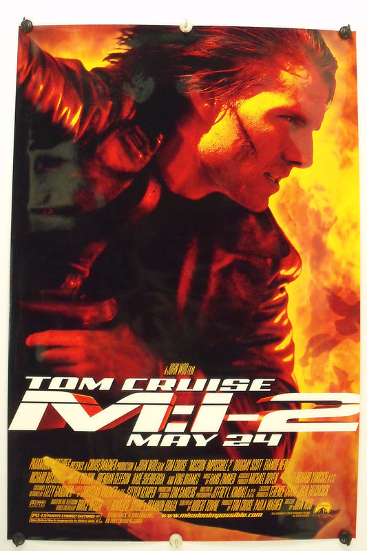 MISSION IMPOSSIBLE II - Tom Cruise - Original Movie Poster - 2000 Rolled DS C9