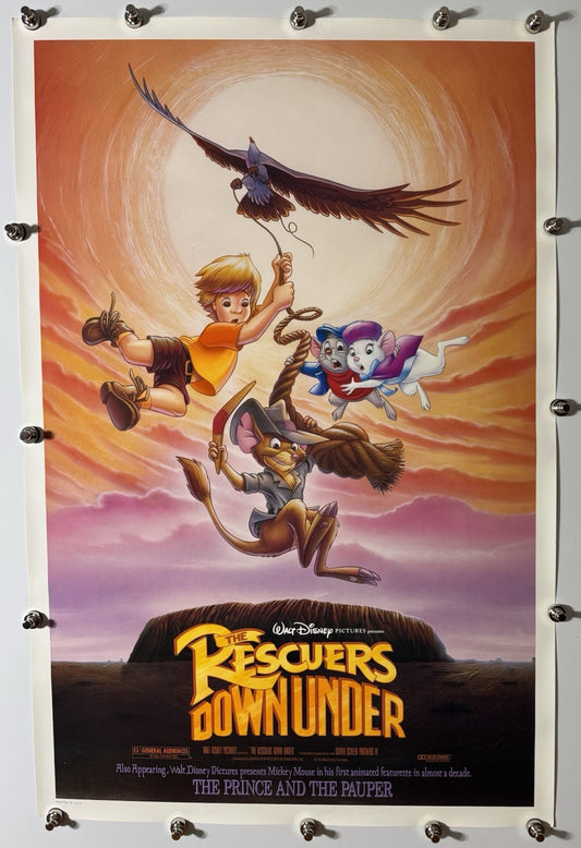 The Rescuers Down Under - Original Movie Poster - 1990 - Rolled DS