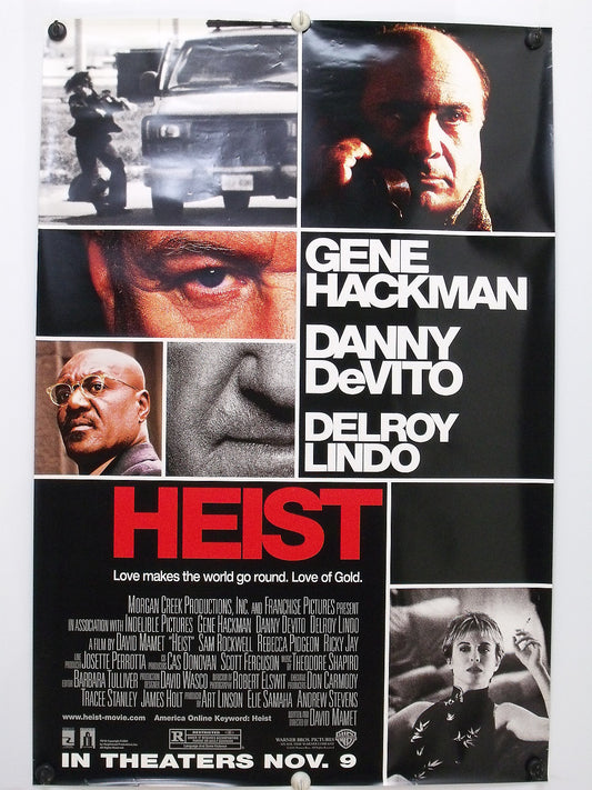 HEIST - Gene Hackman - Original Movie Poster - 2001  Rolled DS C9