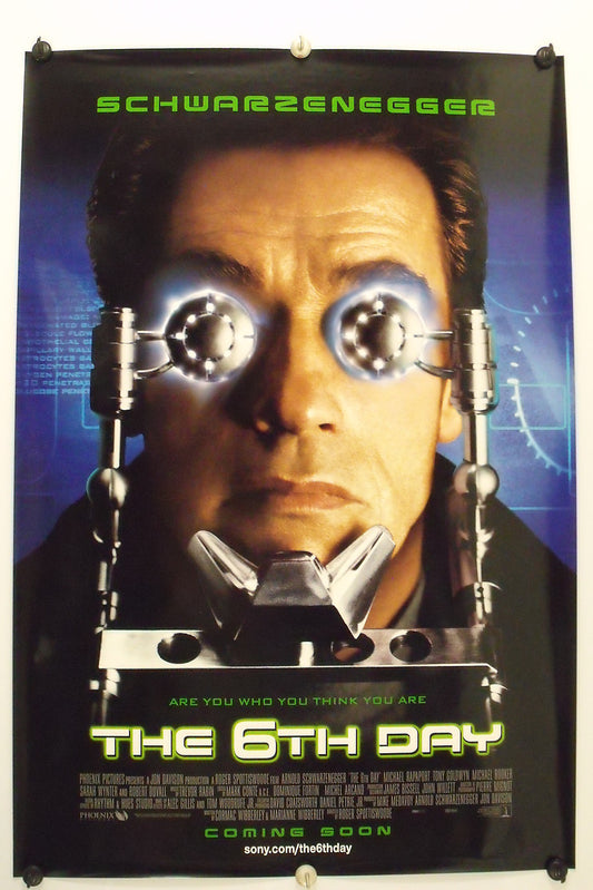 The 6th DAY - Arnold Schwarzeneger- Original Movie Poster 2000  Rolled DS C9/C10