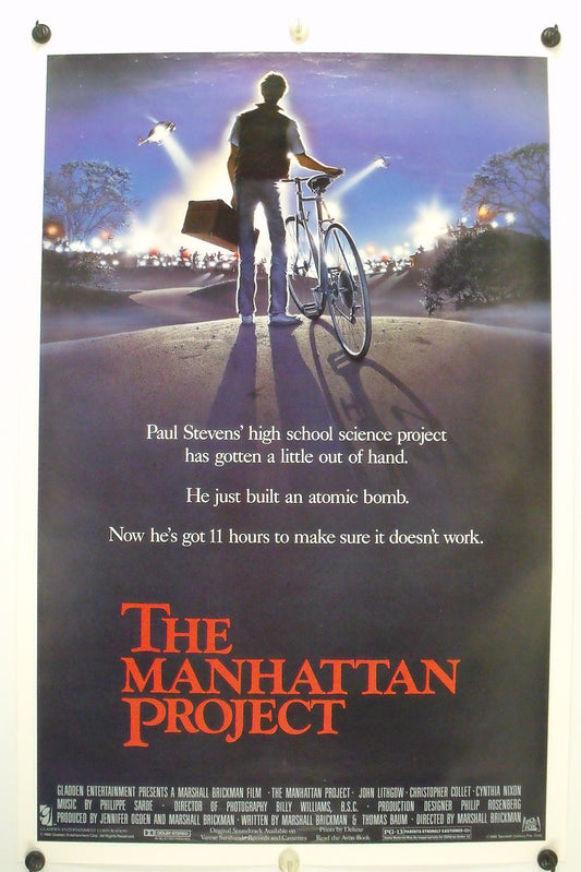 The MANHATTAN PROJECT - John Lithgow - Original Movie Poster 1986 SS C9 - ROLLED