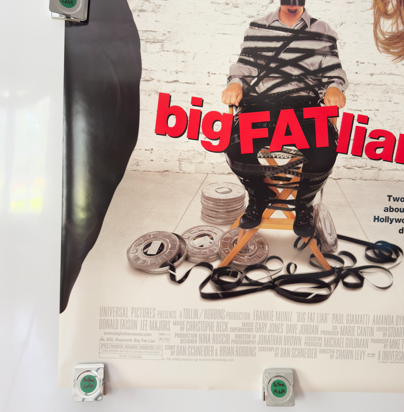 BIG FAT LIAR Orig. DS 2001 27x40 Movie Poster- Paul Giamatti Amanda Bynes