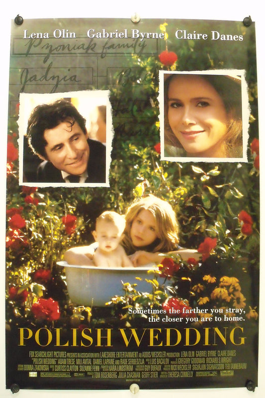 POLISH WEDDING - Claire Danes - Original Movie Poster - 1998 Rolled SS C9