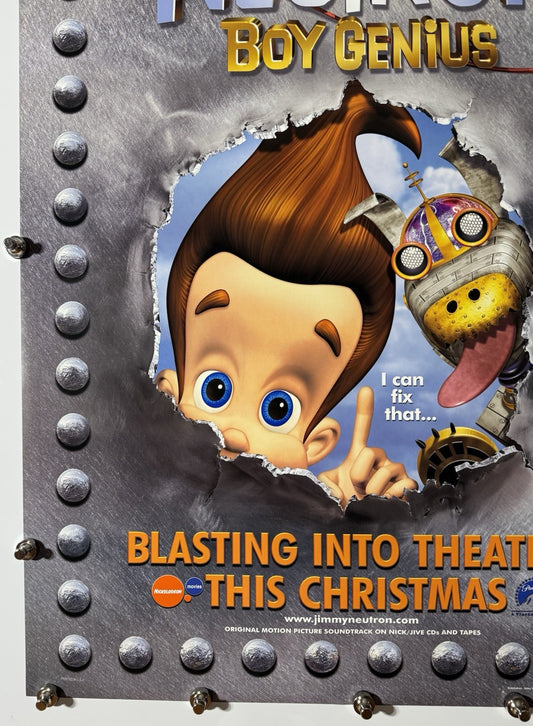 Jimmy Neutron: Boy Genius (A) - Original Movie Poster - 2001 - Rolled DS