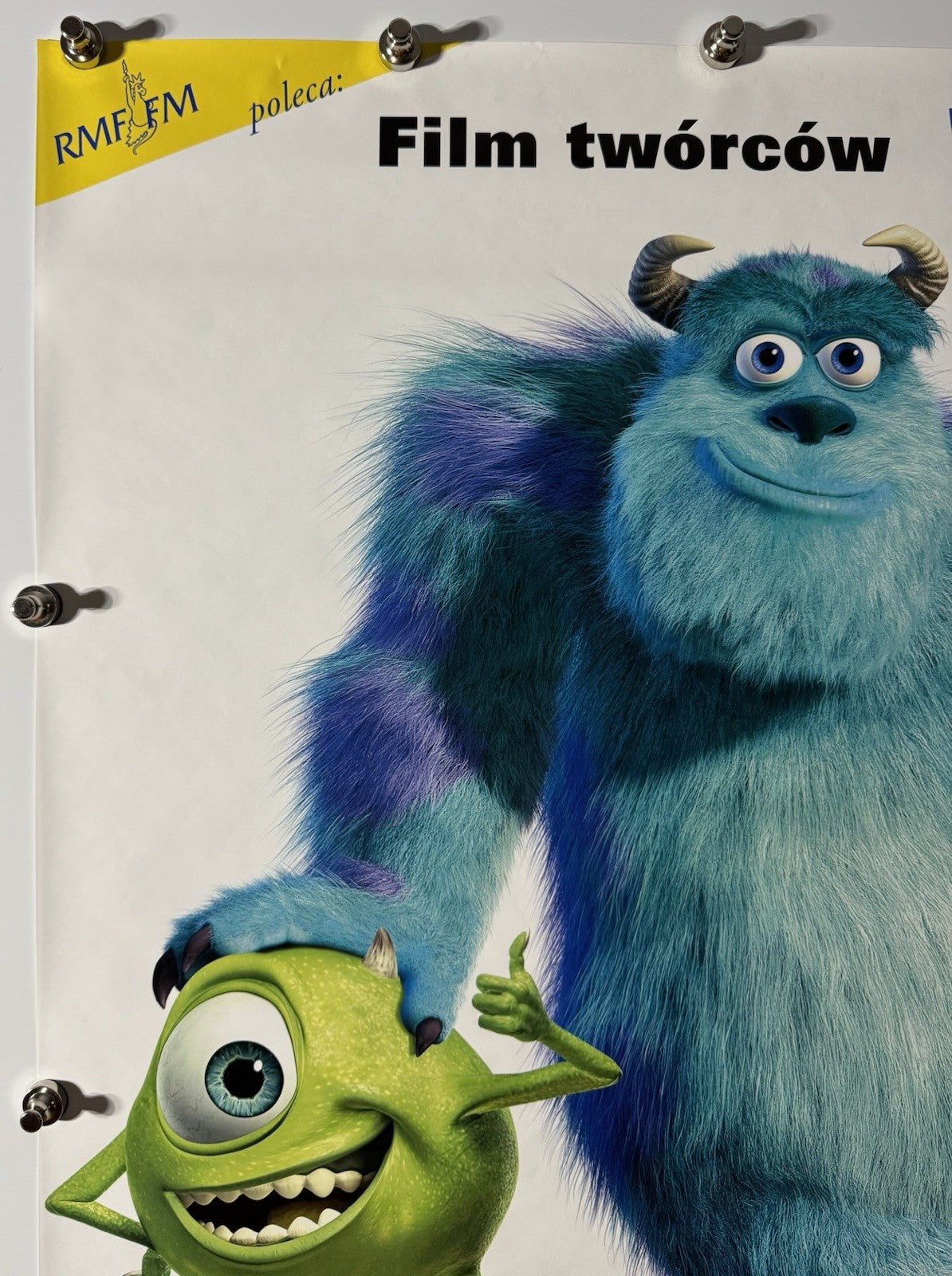 Monsters, Inc. - Original Movie Poster - 2001 - Rolled SS