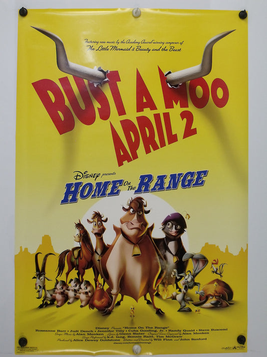 HOME ON THE RANGE - Judi Dench - Original Movie Poster - 2004  Rolled DS C8/C9