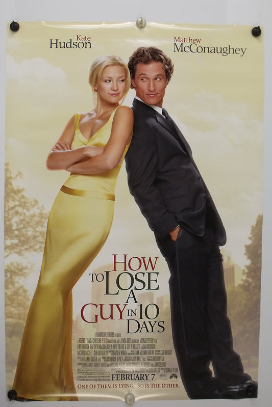 HOW TO LOSE A GUY IN 10 DAYS - Original Movie Poster - 2002  Rolled DS C9
