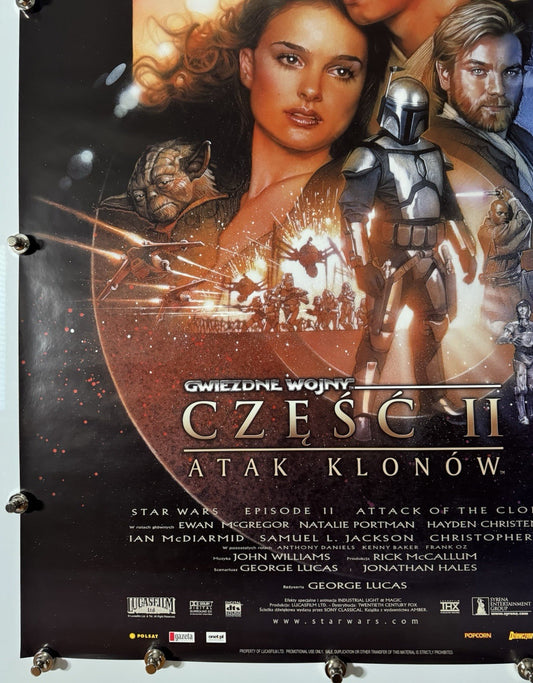 Star Wars - Ep II (C) - Original Movie Poster - 2002 - Rolled SS