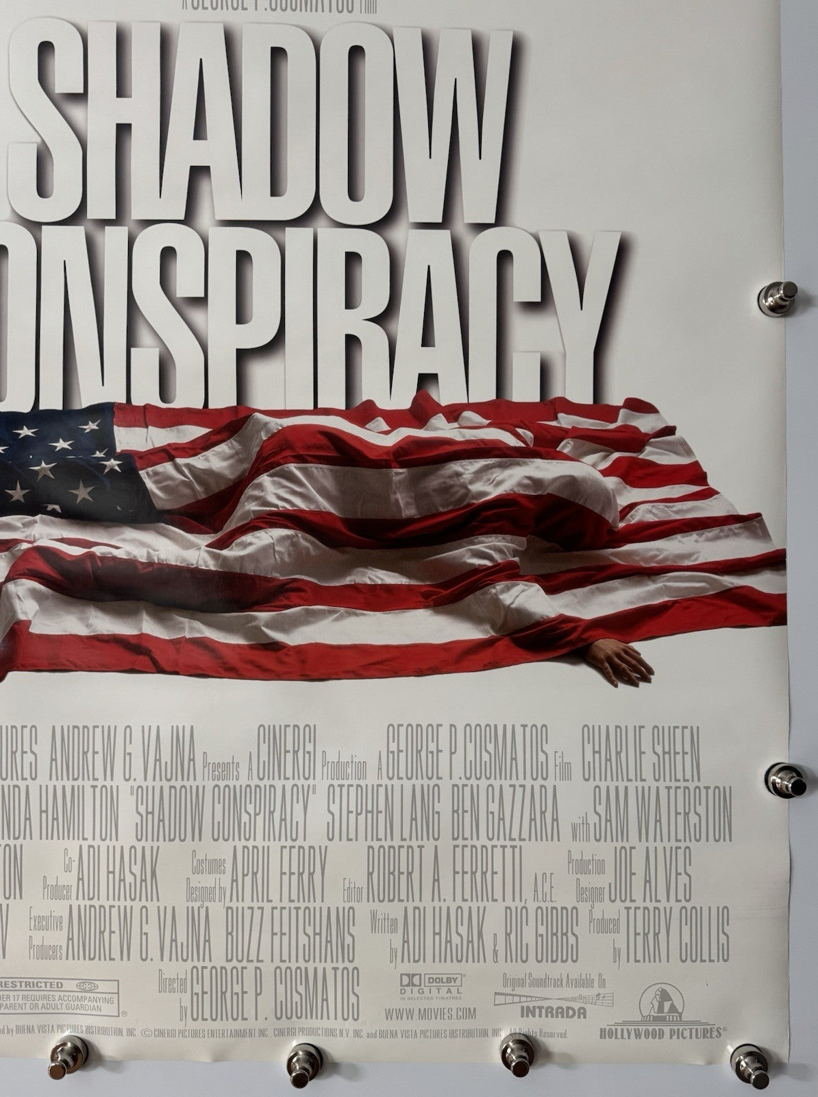 Shadow Conspiracy - Original Movie Poster - 1997 - Rolled DS