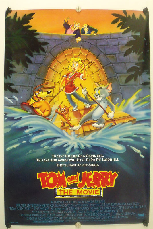 TOM & JERRY - Original Movie Poster - 1992 Rolled SS C8