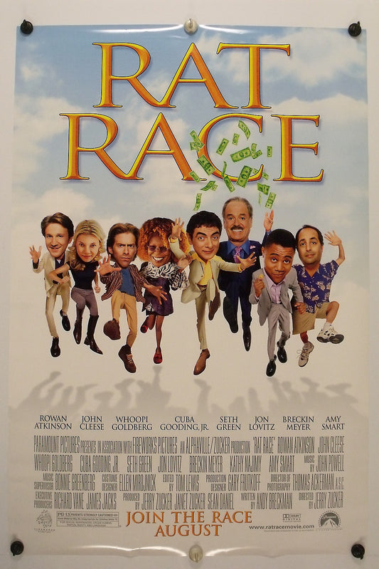 RAT RACE - Breckin Meyer - Original Adv. Movie Poster - 2001  Rolled DS C9/C10