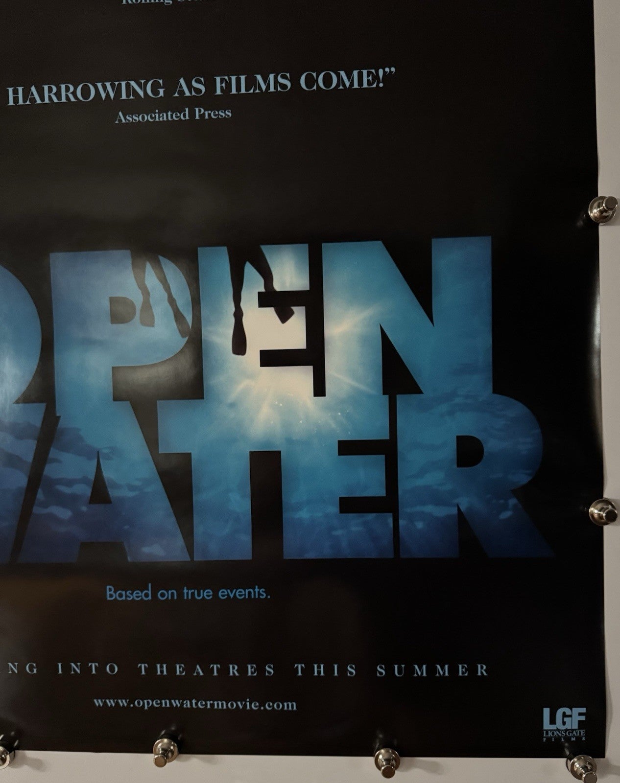 Open Water - Original Movie Poster - 2003 - Rolled DS