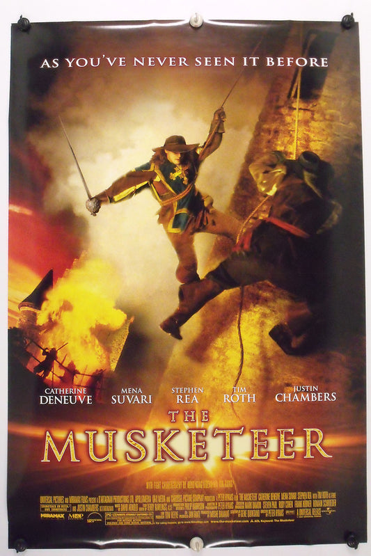 The MUSKETEER- Justin Chambers -  Original Movie Poster - 2001 Rolled DS C9