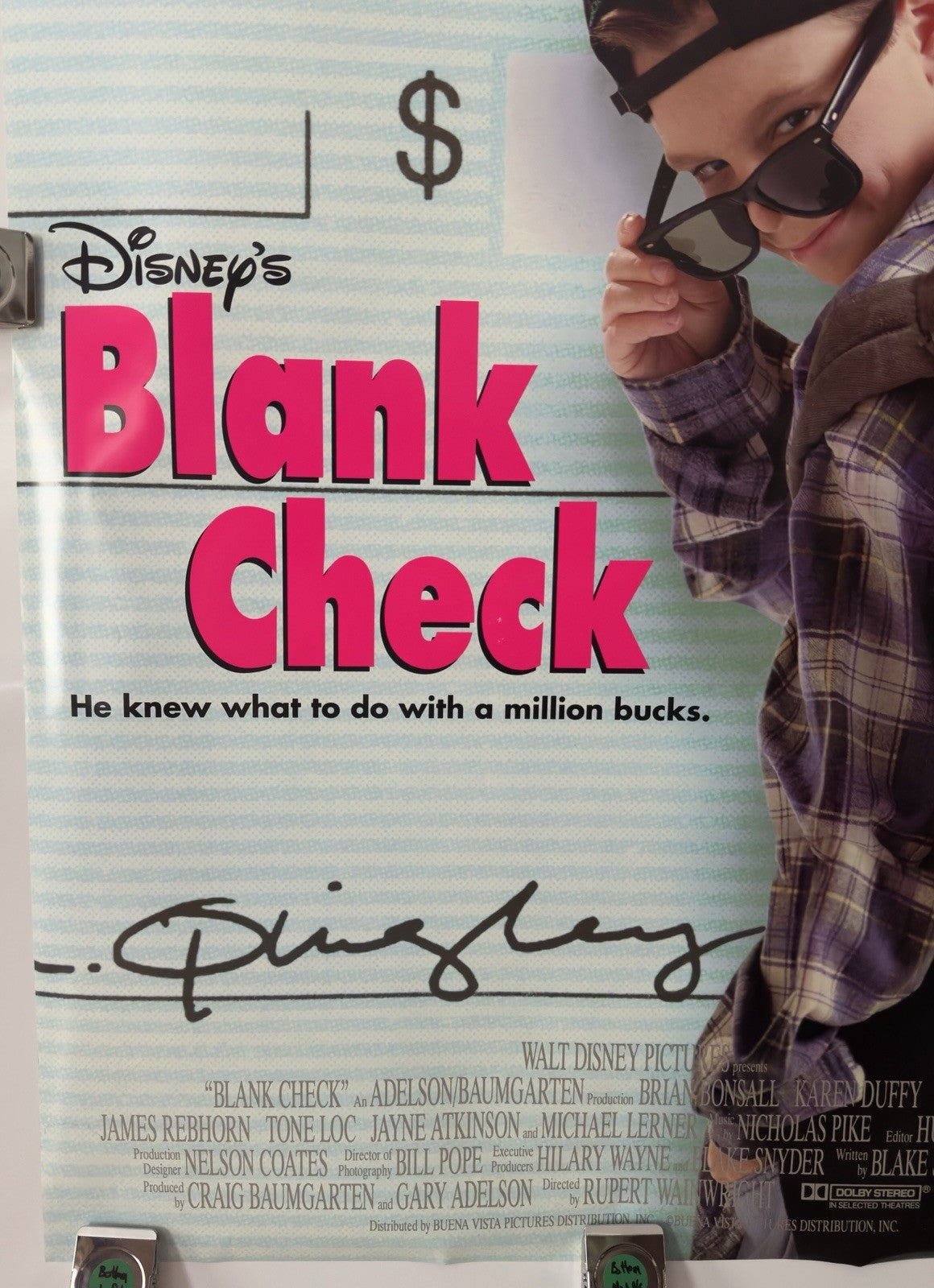 Blank Check - Original Movie Poster - 1994 - Rolled DS