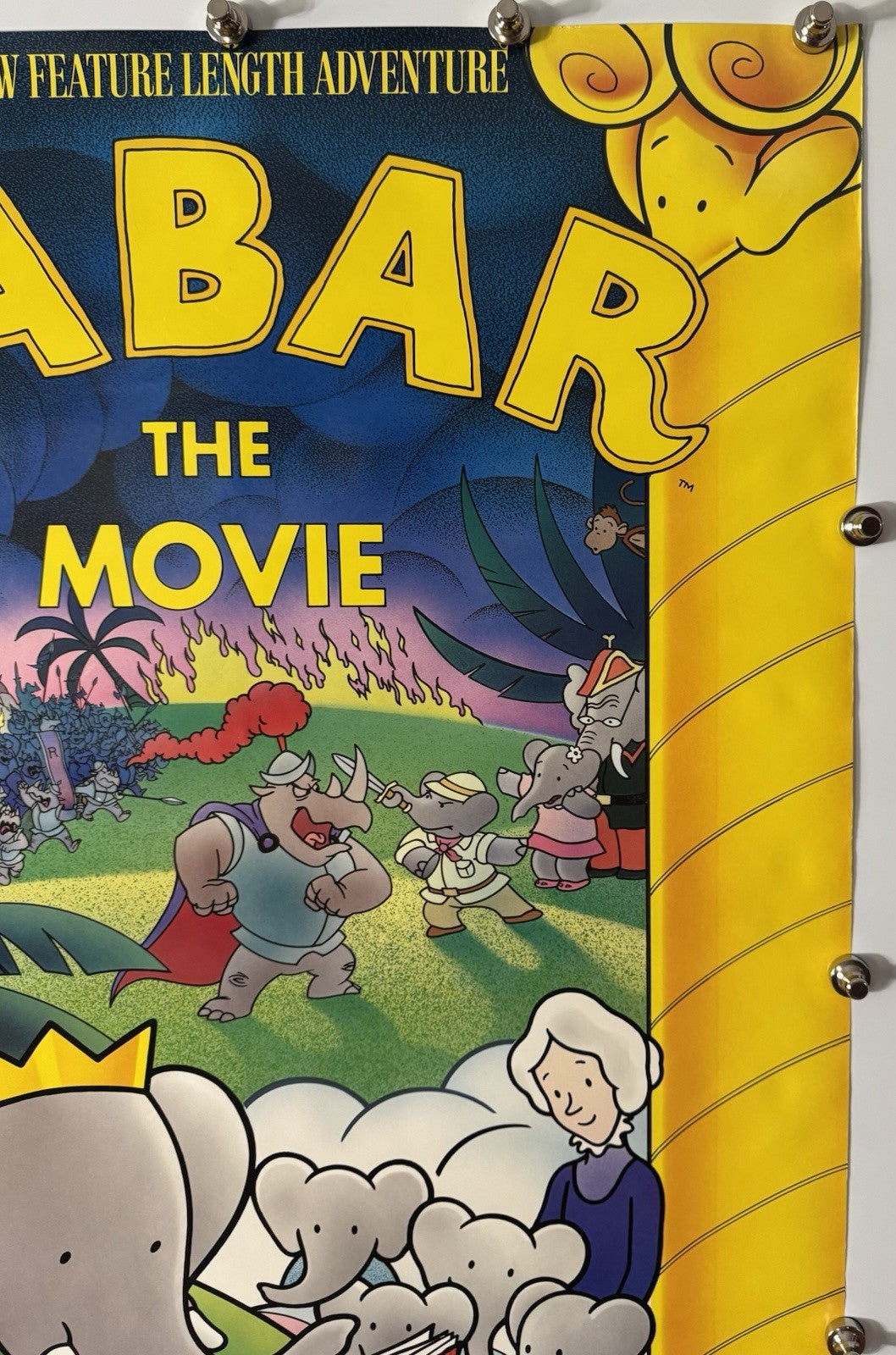 Babar: The Movie - Original Movie Poster - 1989 - Rolled SS