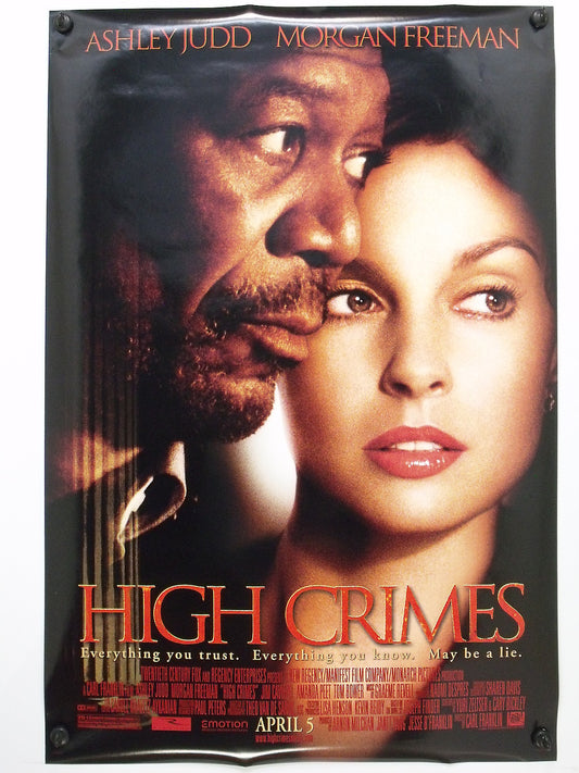 HIGH CRIMES - M Freeman, A Judd - Original Movie Poster - 2002  Rolled DS C9