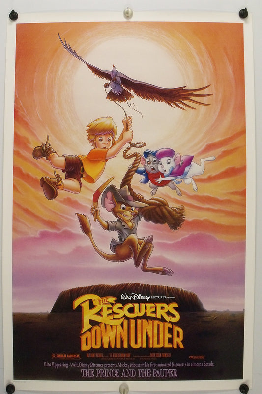 RESQUERS DOWN UNDER - Eva Gabor - Original Movie Poster - 1990 Rolled DS C9