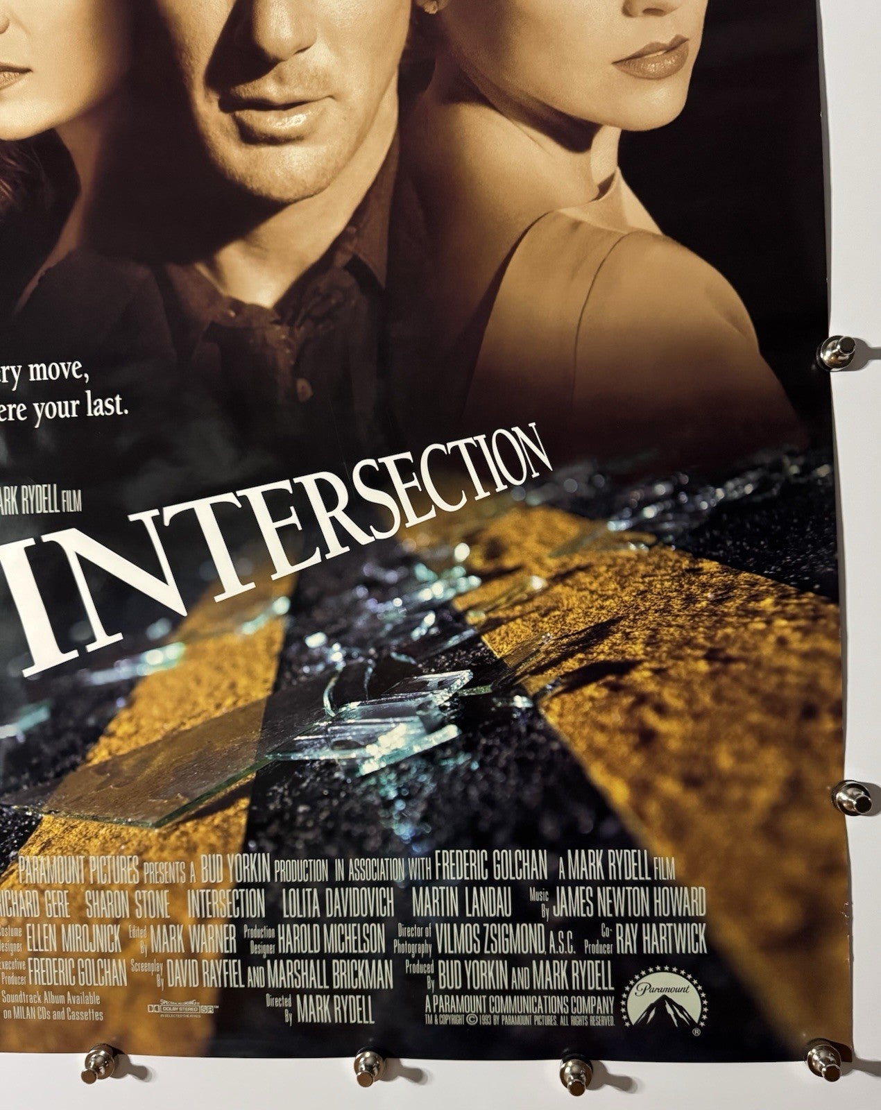 Intersection - Original Movie Poster - 1994 - Rolled DS