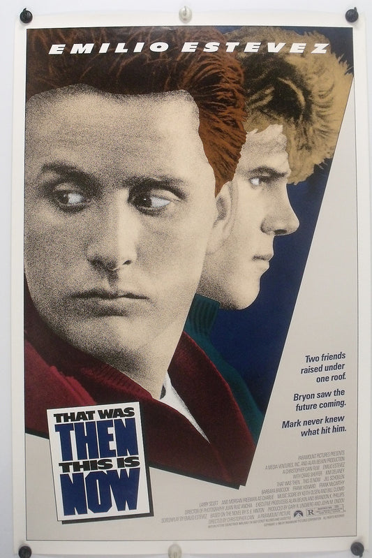 THAT WAS THEN, THIS IS NOW - Original Movie Poster 1985 ROLLED  SS C8/C9