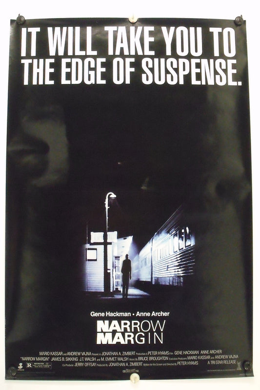 NARROW MARGIN - Gene Hackman - Original Movie Poster - 1990 Rolled DS C8