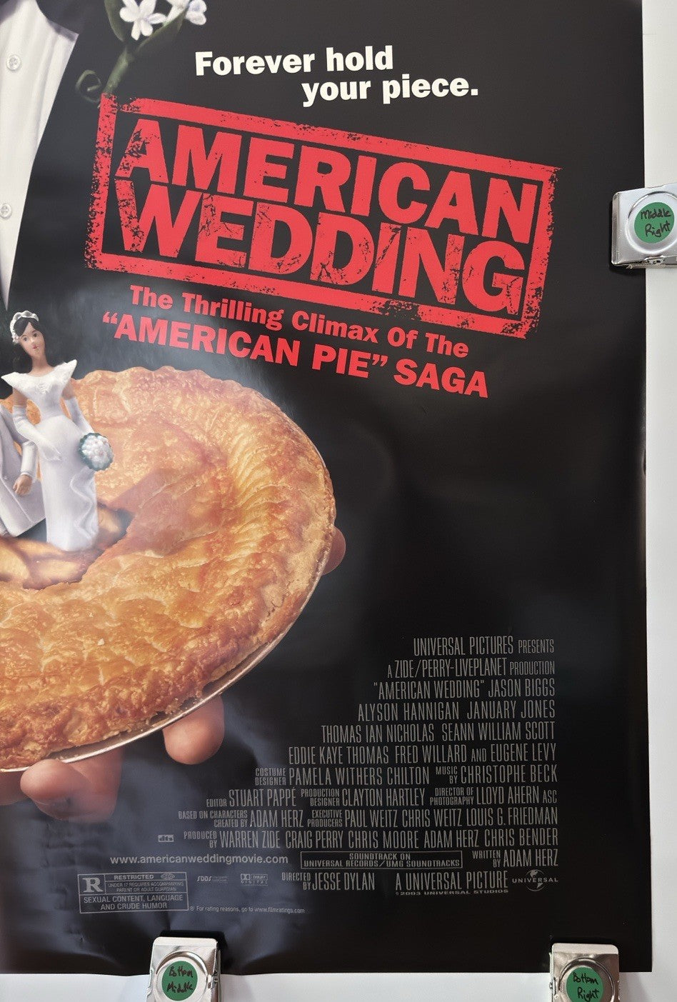 American Wedding - Original Movie Poster - 2003 - Rolled DS