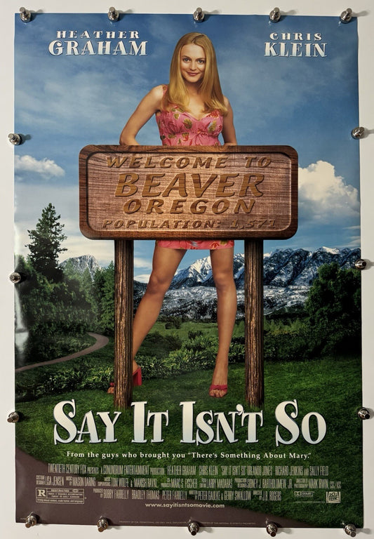 Say It Isn't So (B) - Original Movie Poster - 2001 - Rolled DS