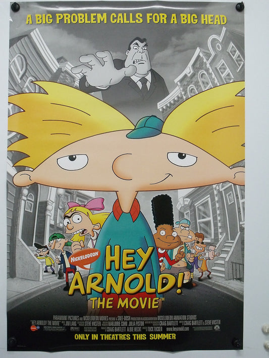 HEY ARNOLD - Nickelodean - Original Movie Poster - 2002  Rolled DS C9/C10