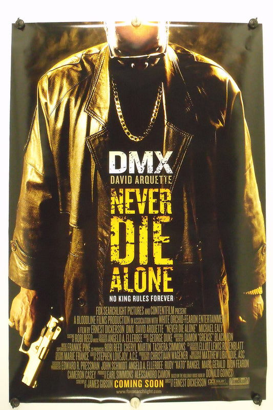 NEVER DIE ALONE -  DMX, David Arquette - Original Movie Poster 2004 Rolled DS C9