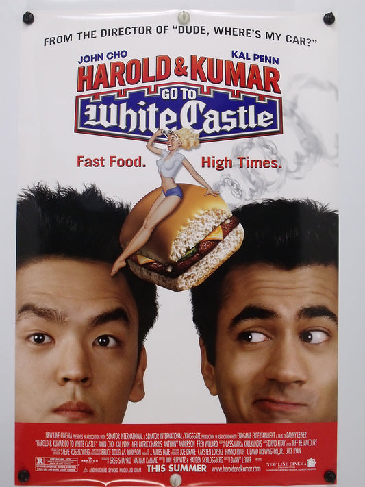 HAROLD & KUMAR go to WHITE CASTLE - Original Movie Poster - 2004  Rolled DS C9
