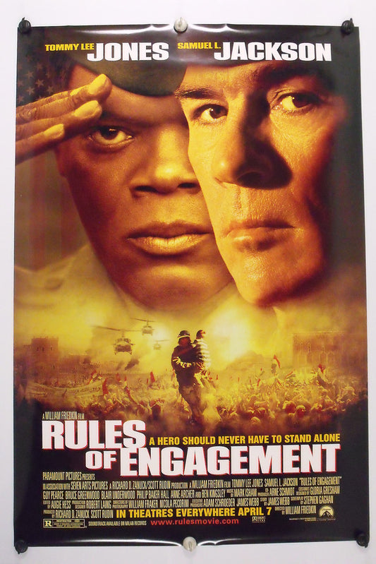 RULES OF ENGAGEMENT - S L Jackson - Original Movie Poster 2000  Rolled DS C9/C10