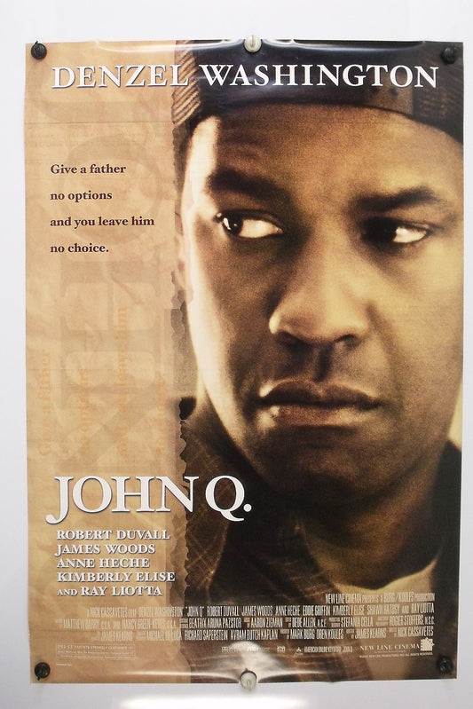 JOHN Q - Denzel Washington - Original Movie Poster  2001  Rolle- d DS C9/C10