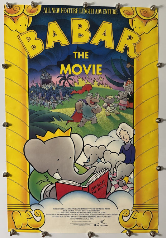 Babar: The Movie - Original Movie Poster - 1989 - Rolled SS