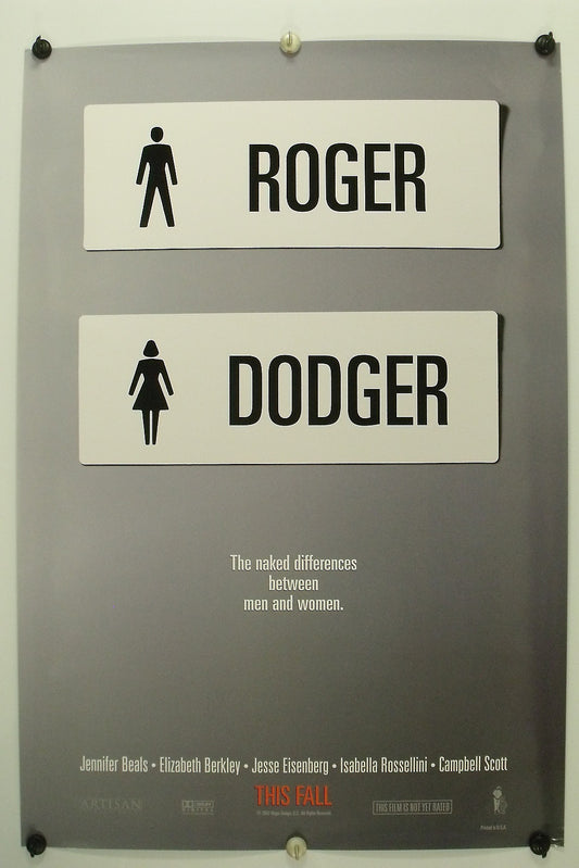 ROGER DODGER -  Jesse Eisenberg - Original Movie Poster - 2002 Rolled DS C8