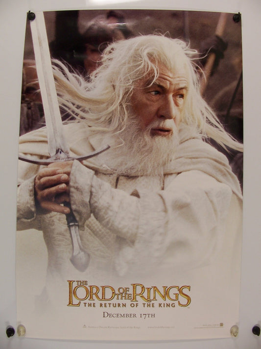 LORD of the RINGS - ROTK - Gandolf - Original Movie Poster - 2003 Rolled DS C9