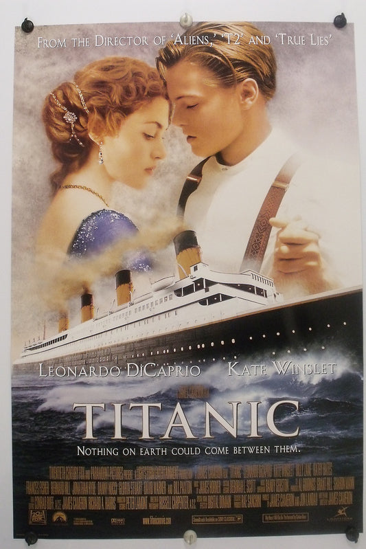 (2) TITANIC - Leonardo DiCaprio - Original Movie Posters  1997  Rolled DS C9