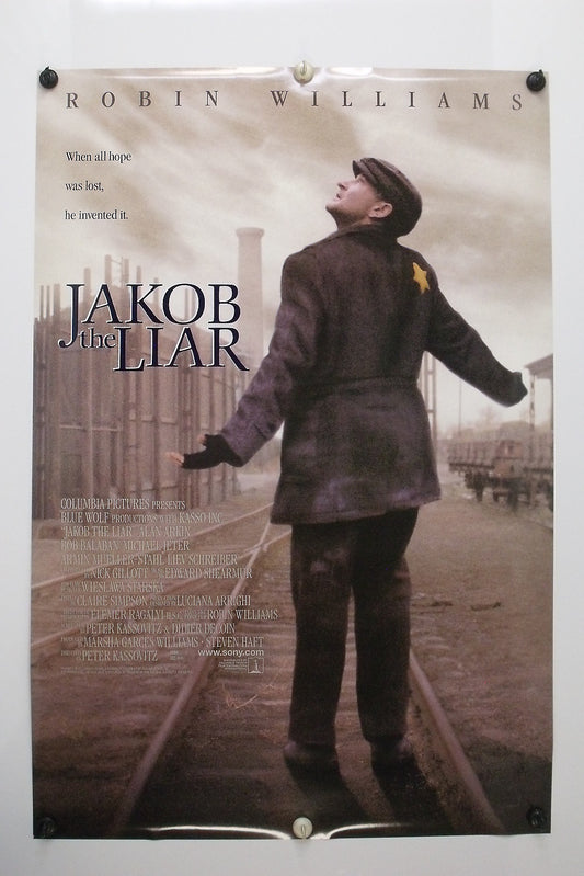 JAKOB The LIAR - Robin Williams - Original Movie Poster - 1999 Rolled DS C9