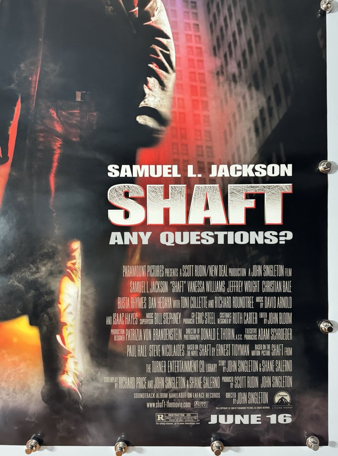 Shaft - Original Movie Poster - 2000 - Rolled DS