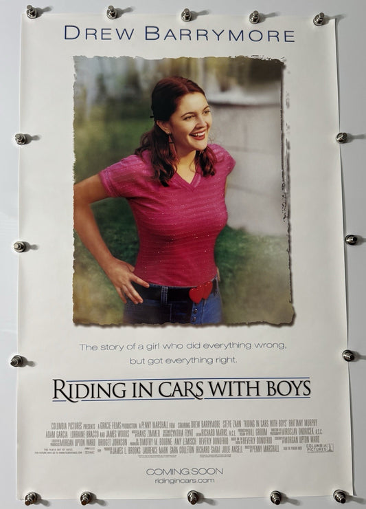 Riding in Cars with Boys - Original Movie Poster - 2001 - Rolled DS